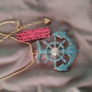 Betsey Johnson Anchor Necklace